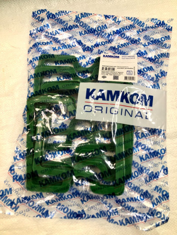Прокладка клапанной крышки ЕВРО зеленая 8шт к-т (силикон) для КамАЗ 7406-1003270 / КАМКОМ